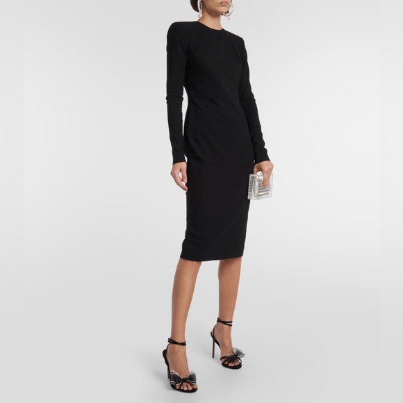 AQUAZZURA Reve Embellished Black Suede Evening High Heel Sandals Bow size 38.5 - Picture 2 of 16